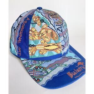 Bulurru Aboriginal Art Print Cap Colorful Graphic Dot Painting Indigenous Hat